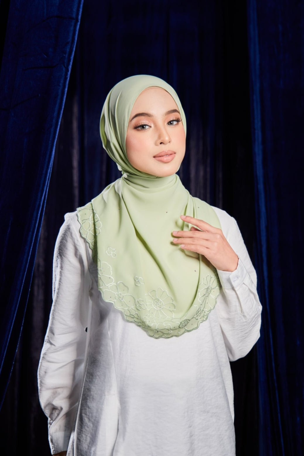 Shawl Sulam Plain 2